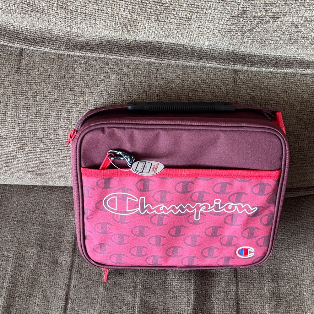 Champion Burgundy and Red Lunch Bag